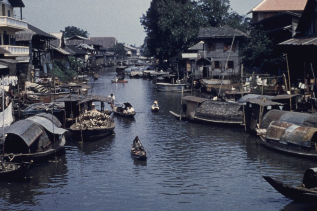 Boats on the canal in Bangkok, circa 1965. Long-term expats recall a time when the Thai capital was a low-cost paradise. Photo: Getty Images