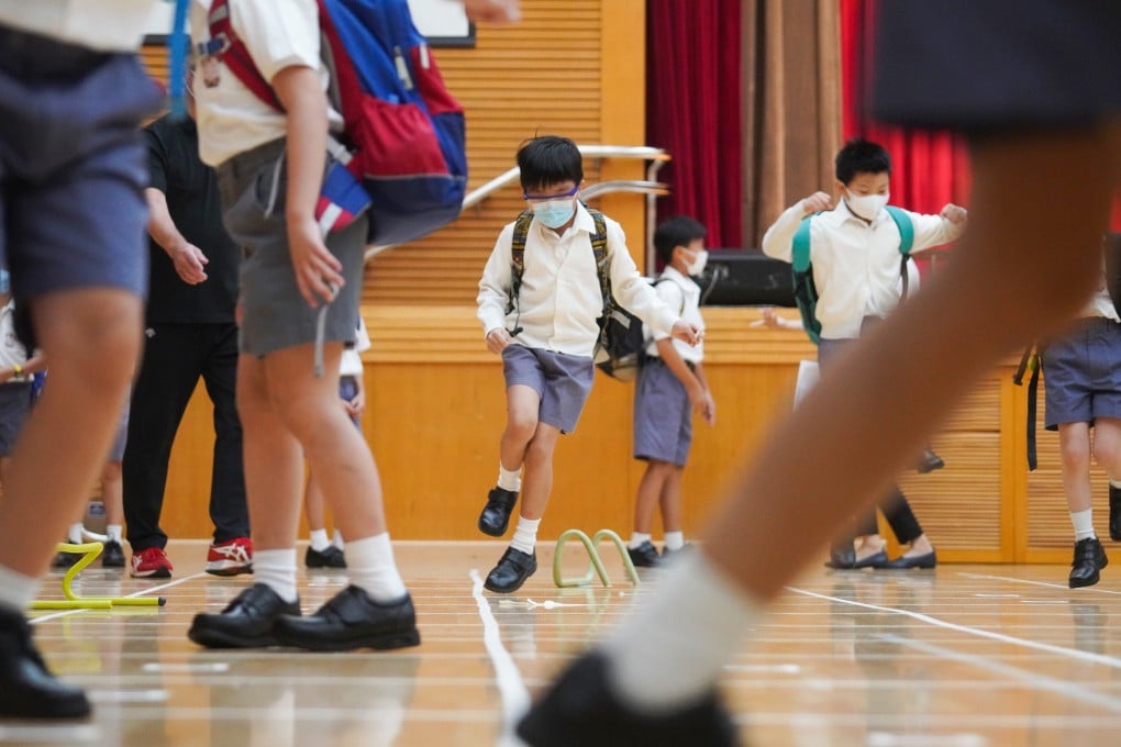 A lull in coronavirus cases in September last year made it possible for in-person classes to resume in Hong Kong schools, including at Ying Wa Primary School in Cheung Sha Wan. Photo: Winson Wong