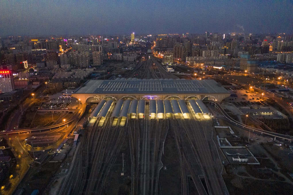 The Shijiazhuang Railway Station is at a standstill as the city grapples with a coronavirus outbreak. Photo: Imaginechina