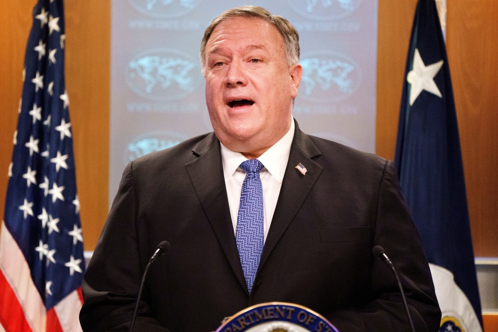 US Secretary of State Mike Pompeo speaks during a briefing to the media at the State Department on November 10, 2020. Photo: Reuters