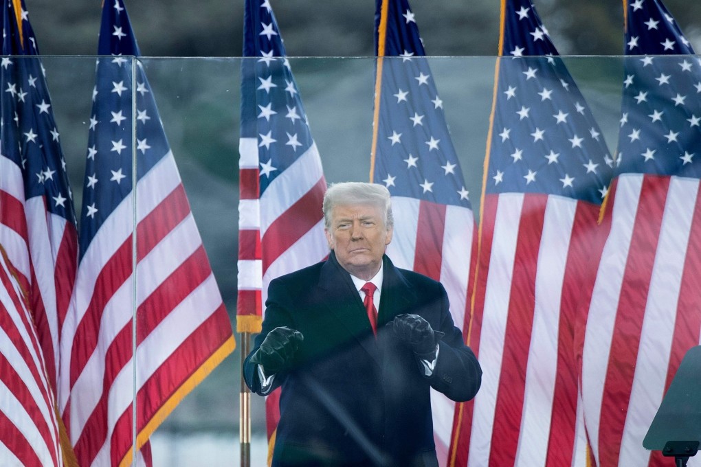 US President Donald Trump speaks to supporters near the White House on January 6, ahead of the violent incursion into the US Capitol. Photo: AFP