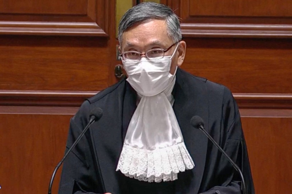 Andrew Cheung, Hong Kong’s new chief justice, officially opened the 2021 judicial year on Monday. Photo: Now TV