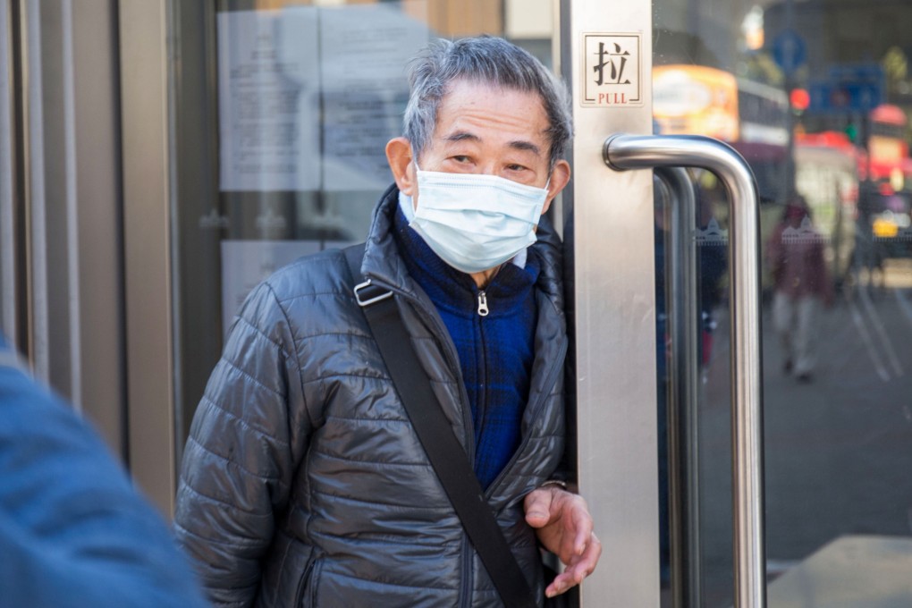 Ngan Hok-hoi, 85, leaves Kwun Tong Court on Tuesday. Photo: Brian Wong