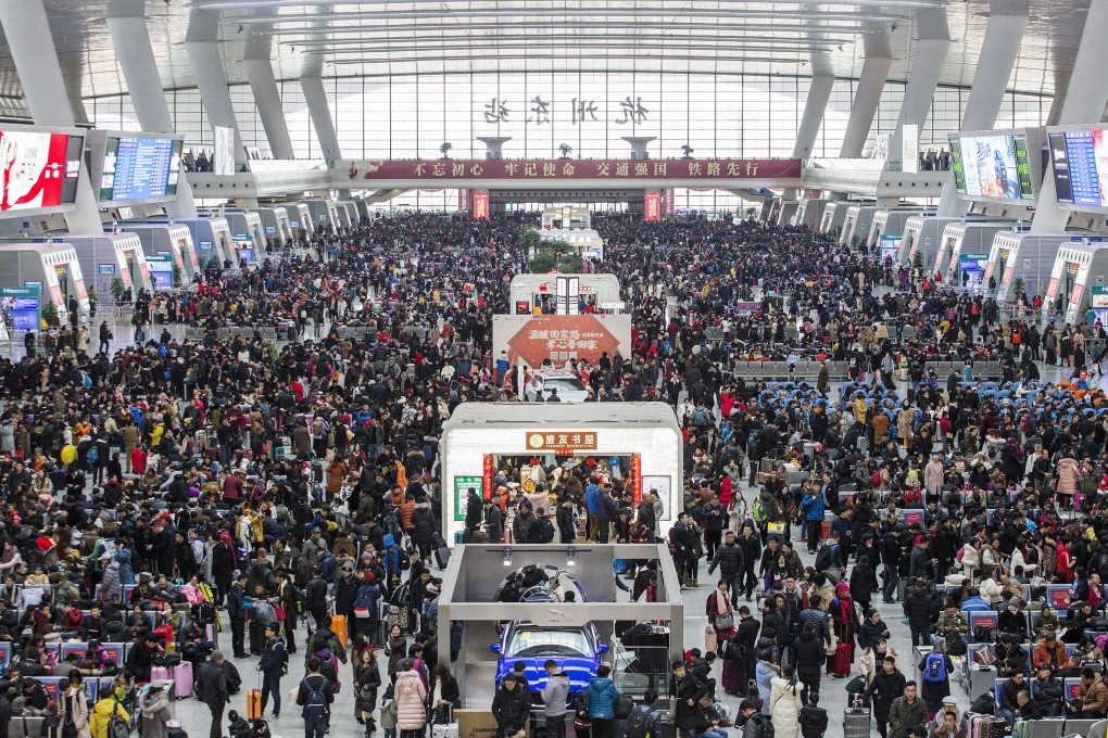 Lunar New Year involves one of the biggest annual movements of people, with transport authorities expecting over 400 million train journeys to be made. Photo: DPA