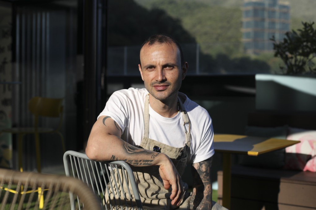 Raul Calahorra Tronco, head chef of vegetarian restaurant Komune, at Ovolo Southside in Wong Chuk Hang. Photo: SCMP / Xiaomei Chen