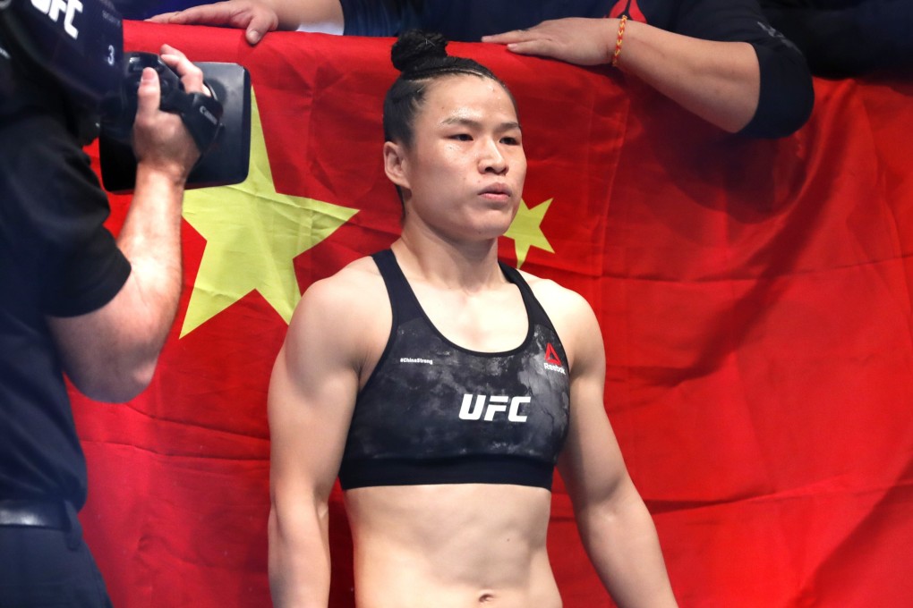 UFC women’s strawweight champion Zhang Weili before her fight with former champion Joanna Jedrzejczyk at UFC 248. Photo: AP