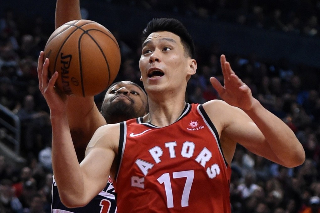Toronto Raptors guard Jeremy Lin shoots for a basket against the Washington Wizards in a 2019 NBA game at the Scotiabank Arena. Photo: USA Today Sports
