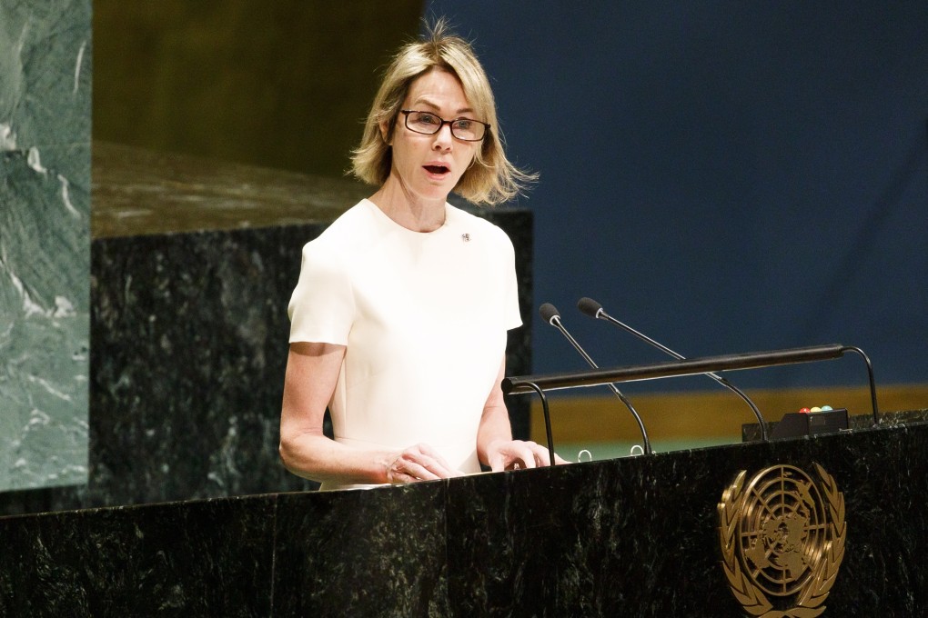 US ambassador to the UN Kelly Craft was set to arrive in Taiwan on Wednesday but her trip was cancelled at the last minute. Photo: EPA-EFE