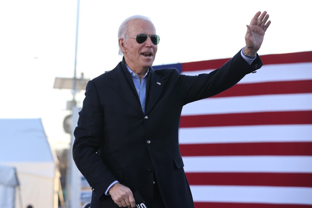 US President-elect Joe Biden speaks during a campaign rally for Jon Ossoff and Raphael Warnock, then Democratic candidates for the US Senate, on January 4 in Atlanta, Georgia. Photo: AFP