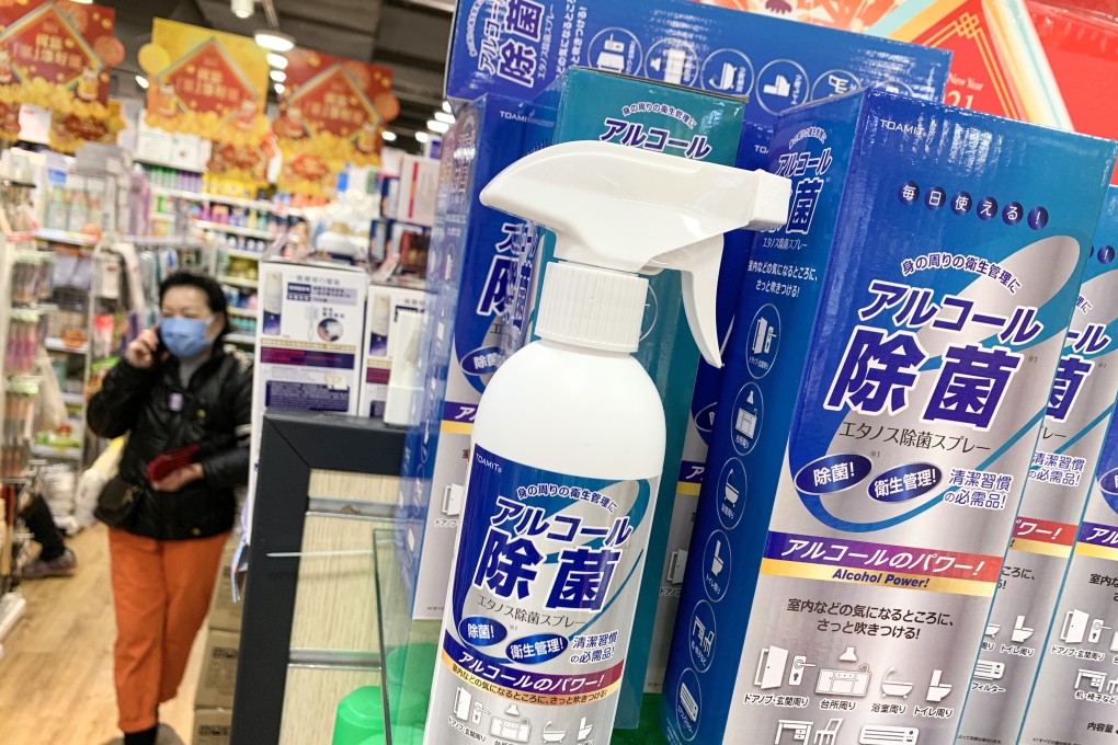The Consumer Council has investigated the efficacy of brand-name disinfectant products, popular during the Covid-19 crisis. Photo: Dickson Lee