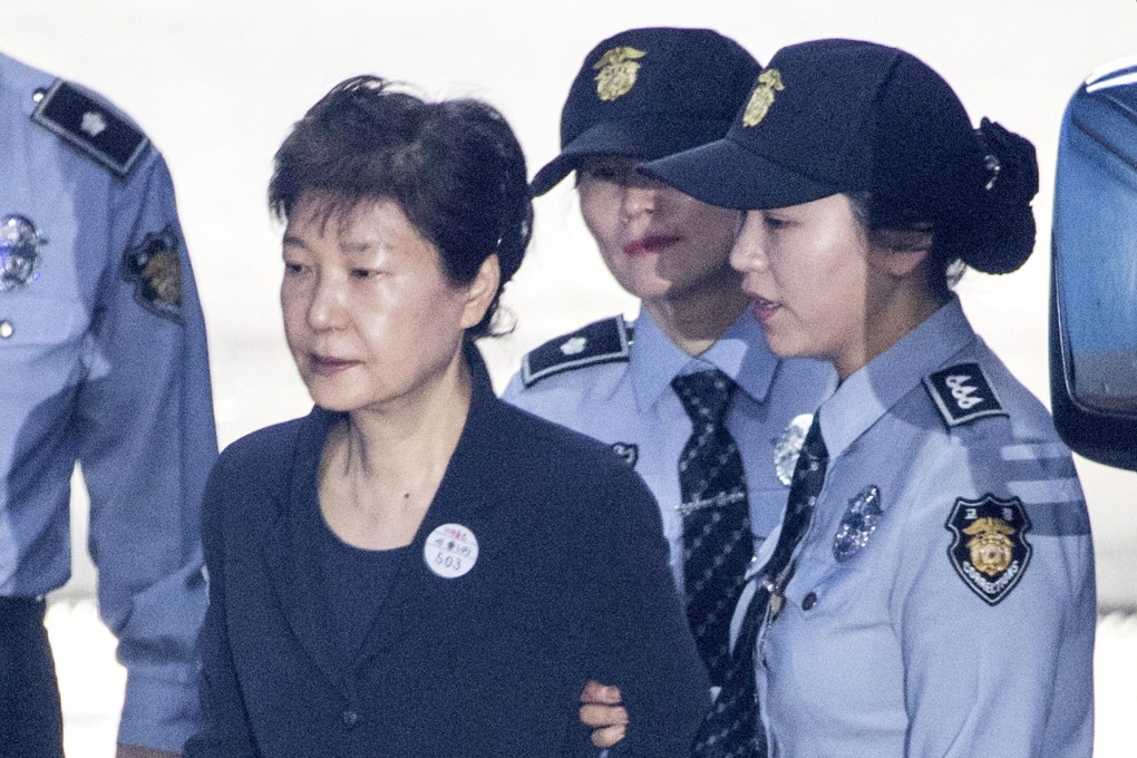 Park Geun-hye arrives for a trial at the Seoul Central District Court on February 27, 2018. File photo: Xinhua