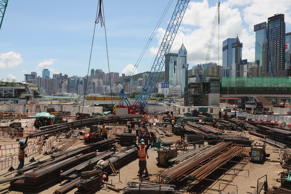 A construction site in Hong Kong. Photo: Nora Tam