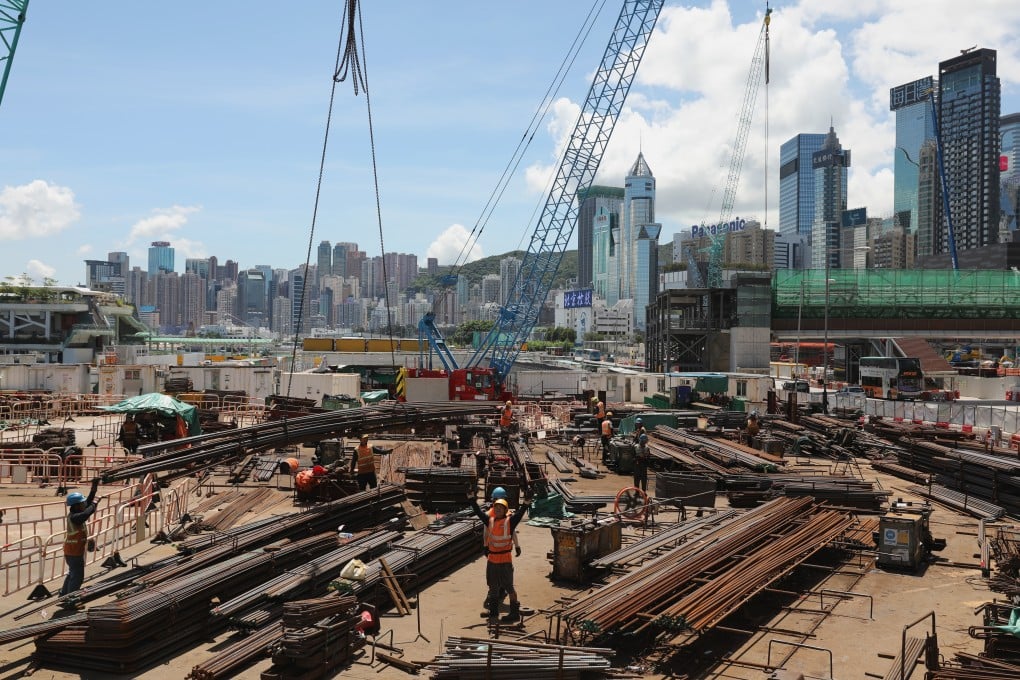 A construction site in Hong Kong. Photo: Nora Tam