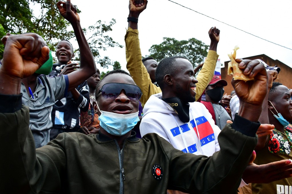 Supporters of Ugandan presidential candidate and singer Bobi Wine. Photo: Reuters