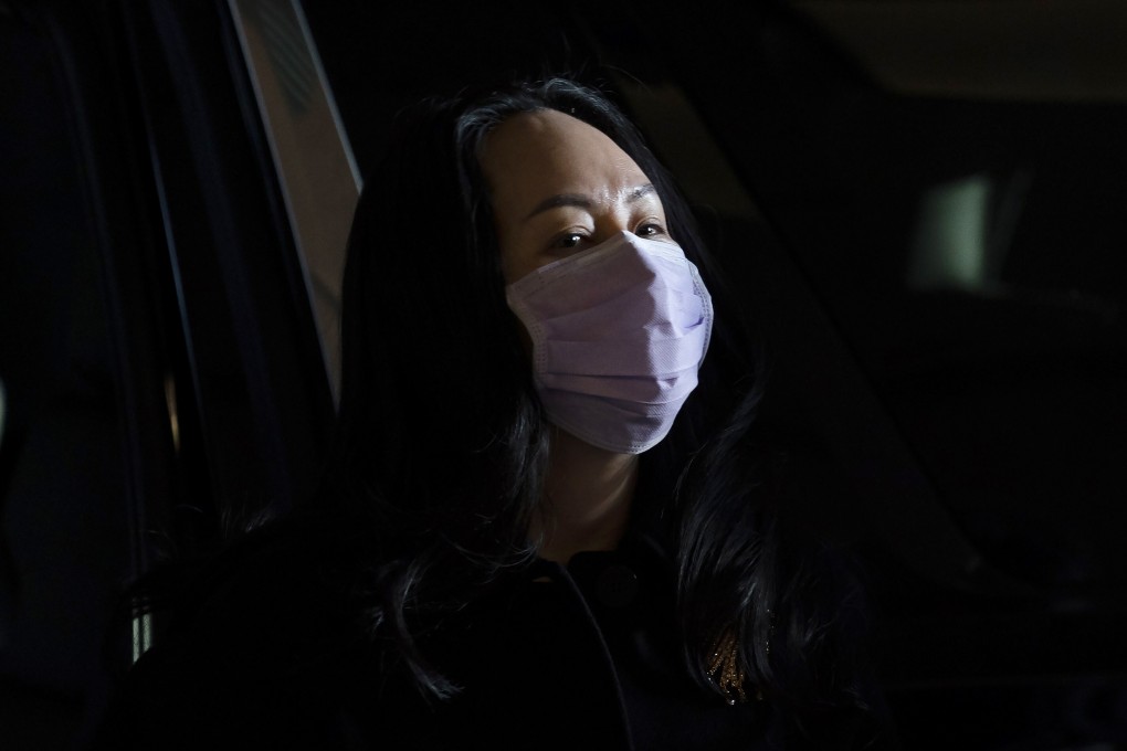 Huawei Technologies chief financial officer Meng Wanzhou arrives at Supreme Court of British Columbia in Vancouver on Wednesday. Photo: AP