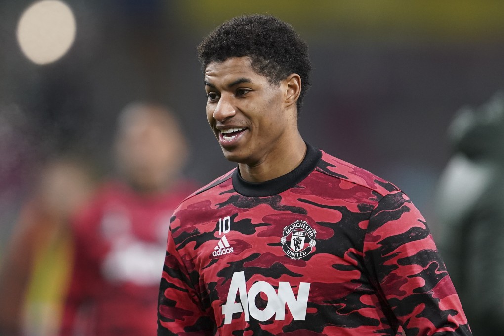 Marcus Rashford is well respected all along the M62 in England. Photo: EPA