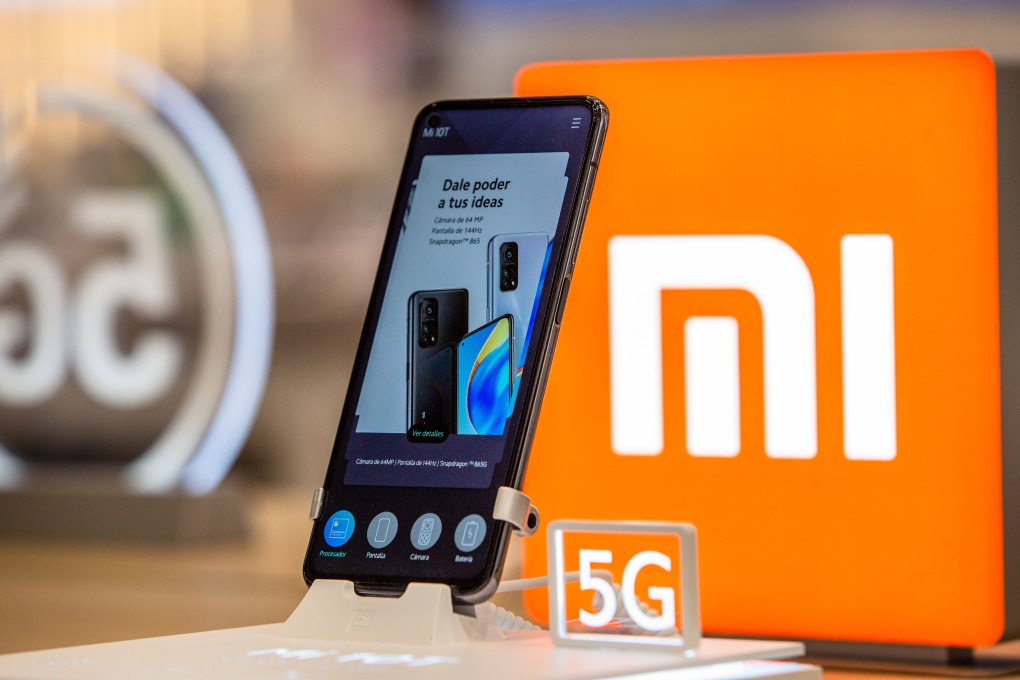 A Xiaomi smartphone on display in Barcelona, Spain. Photo: Bloomberg