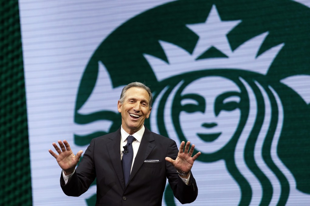 Former Starbucks chairman and chief executive Howard Schultz said he hoped for further success for the chain in China. Photo: AP