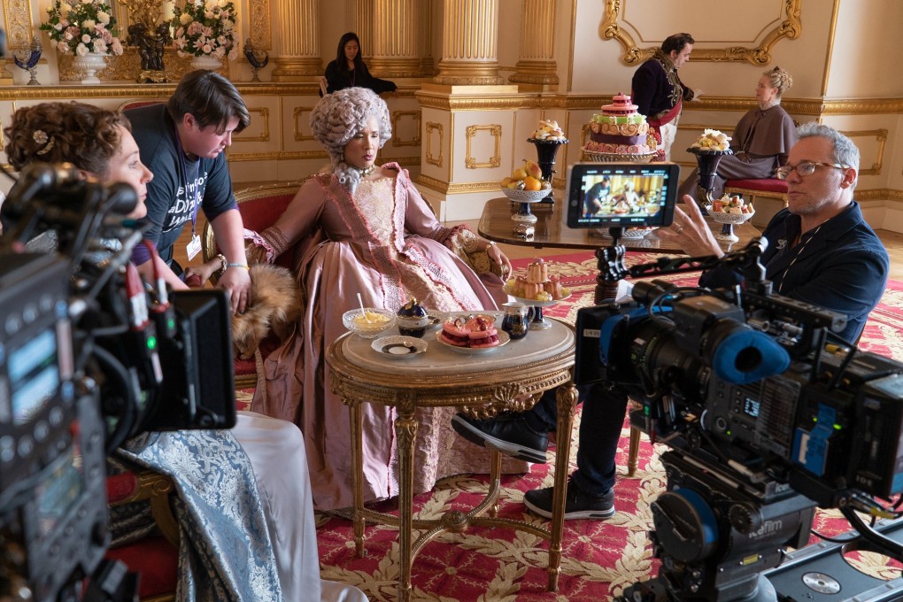 Director Tom Verica (right) on the set of Bridgerton. Though a renewal hasn’t yet been announced, producers have begun preparations for a second season. Photo: TNS