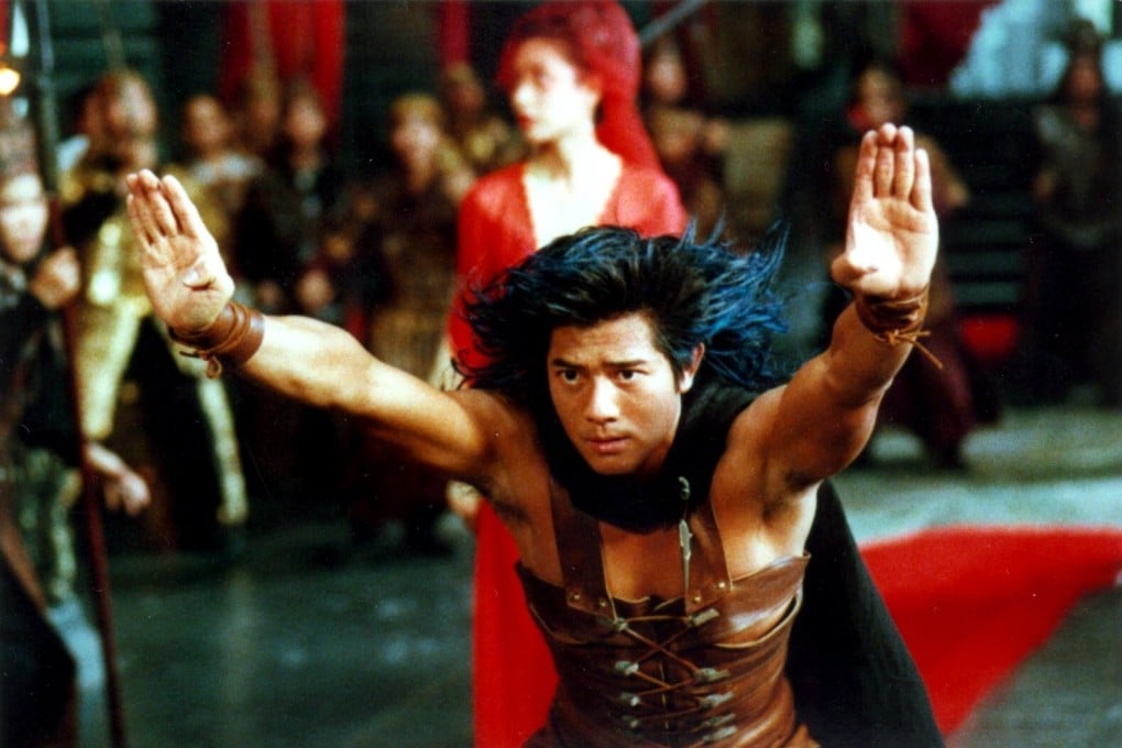 Aaron Kwok in a still from The Storm Riders (1998), directed by Andrew Lau. The film is an adaptation from kung fu comics of Ma Wing-shing.