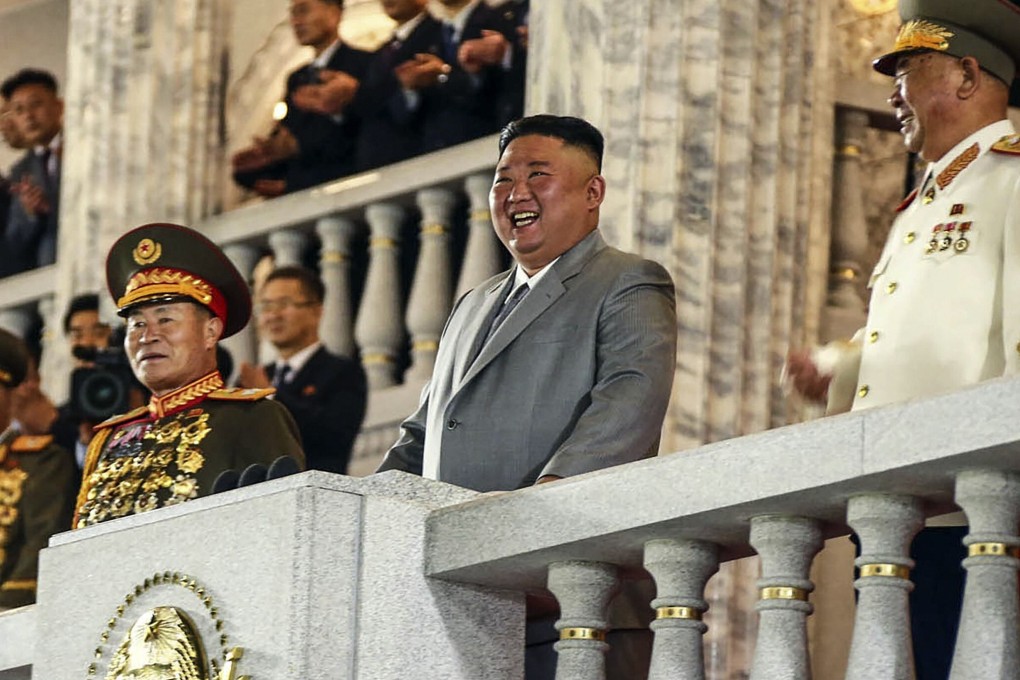 North Korean leader Kim Jong-un attends a military parade in Pyongyang. Photo: AFP