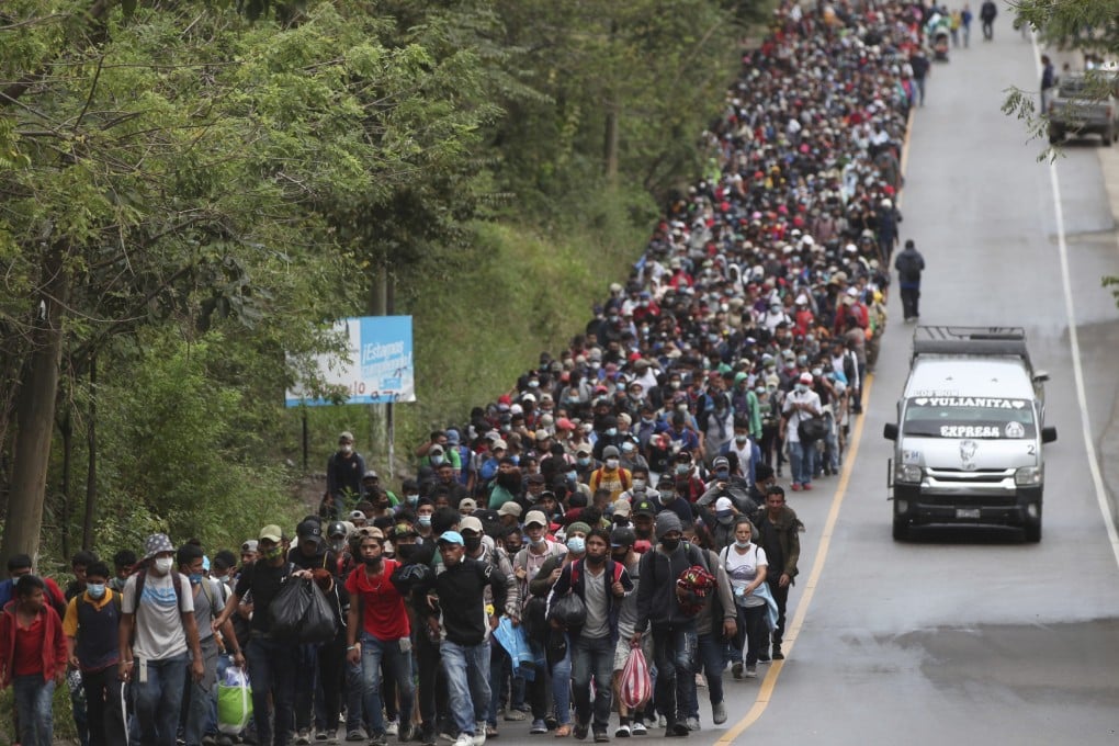 Guatemalan authorities estimated that as many as 9,000 Honduran migrants have crossed into the country in an effort to reach the US border. Photo: AP