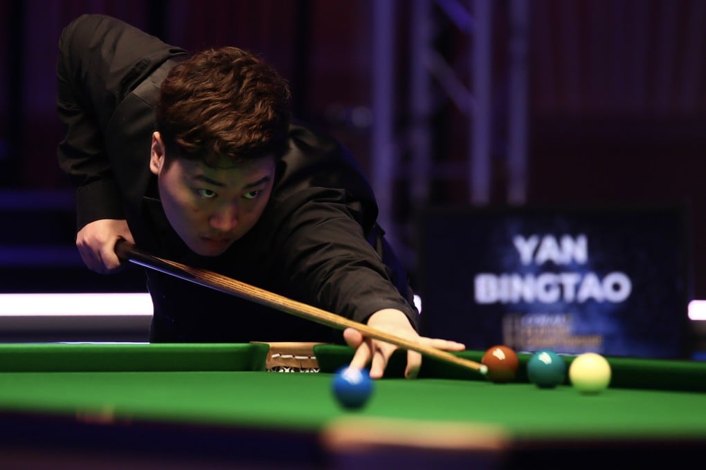 Yan Bingtao of China in action at the 2020 Coral Players Championship in Southport. Photo: VCG via Getty Images