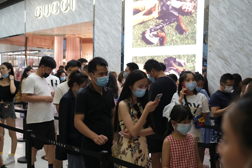 China’s share of the global luxury goods market almost doubled to 20 per cent in 2020, according to a report. Photo: Reuters