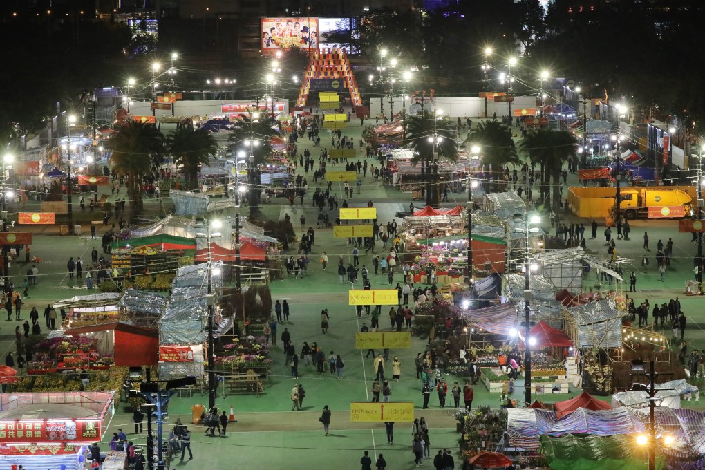 A Lunar New Year flower market in Victoria Park last year. Photo: K. Y. Cheng