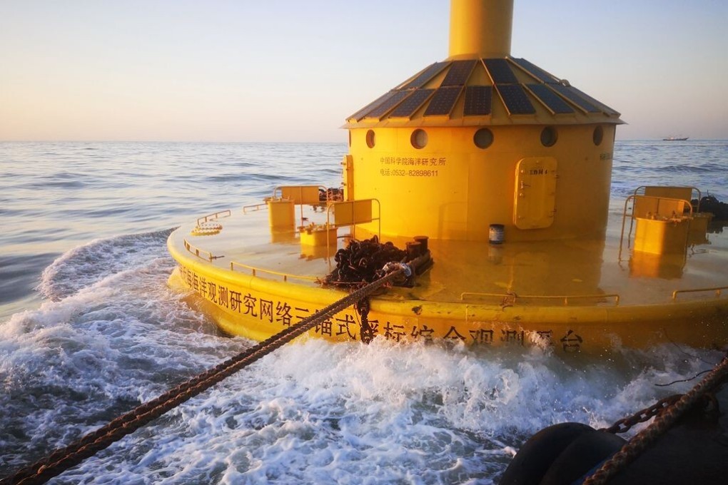 China’s new giant buoy has been placed in the East China Sea, where Chinese claims overlap with those of Japan and South Korea. Photo: Institute of Oceanology, Chinese Academy of Sciences