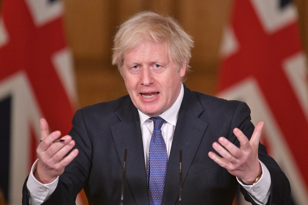 Prime Minister Boris Johnson speaks at a media briefing at 10 Downing Street in London. Photo: DPA