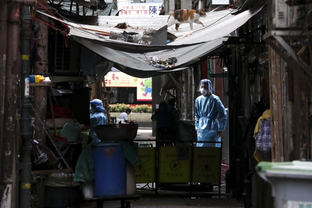 Communities in Yau Tsim Mong are being blighted by a rush of new Covid-19 cases. Photo: Jonathan Wong