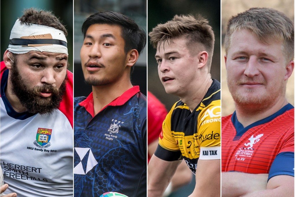 Rugby players Luke van der Smit, Sam Tsoi Kin-san, Joshua Henderson and Jack Parfitt are part of the Hong Kong Rugby Union’s Elite Rugby Programme. Photos: SCMP, Ike Images, Handout