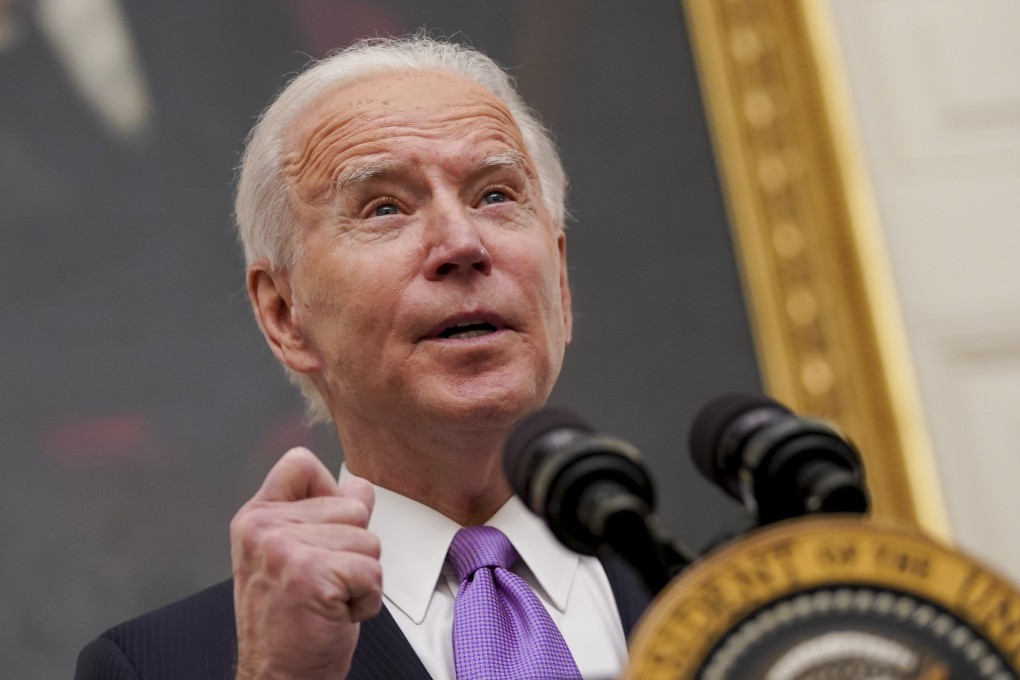 US President Joe Biden speaks on Thursday during a White House event on his administration‘s Covid-19 response. Photo: EPA-EFE