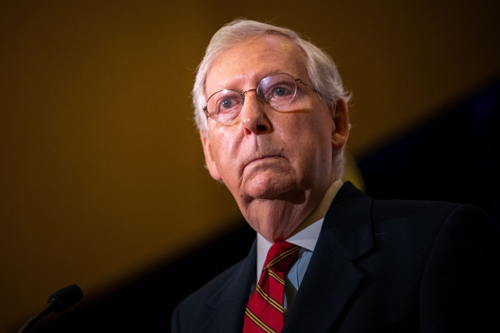 Top Republican Senator Mitch McConnell speaks in Louisville, Kentucky, in November. Photo: TNS