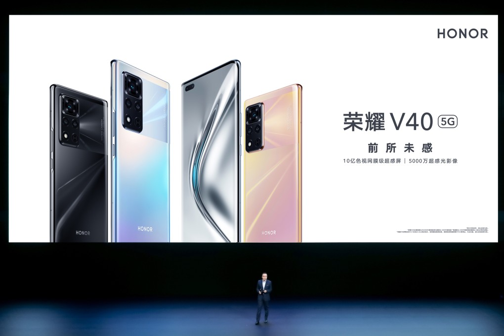 Honor's new View40 smartphone is the first from the brand since being sold by Huawei, which is currently restricted from using US technology after being blacklisted in 2019. Photo: Honor