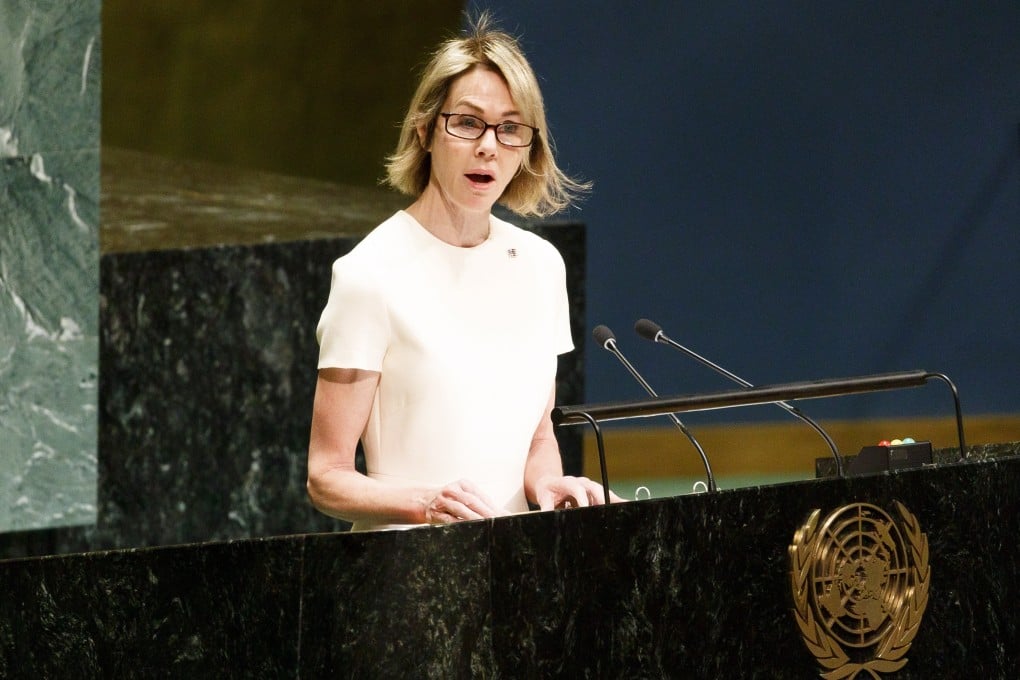 US ambassador to the UN Kelly Craft tweeted about “the damage done” by Taiwan’s continued exclusion. Photo: EPA-EFE