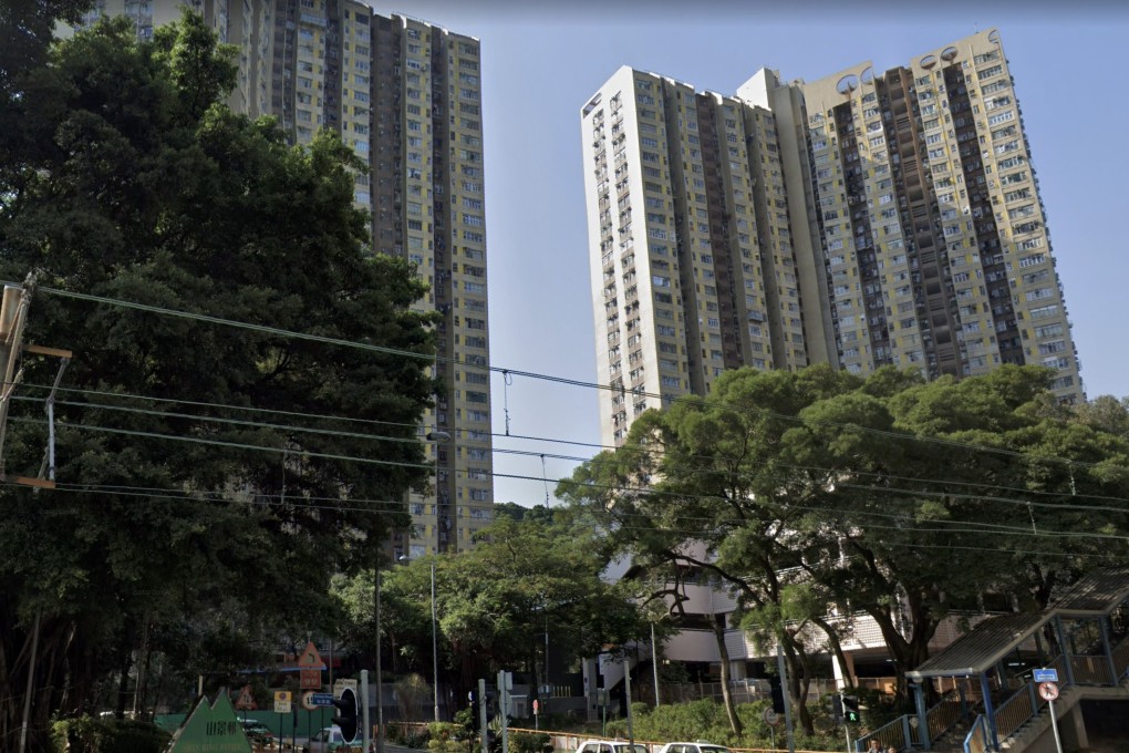 The cleaner suffered fatal injuries at a building on Shan King Estate in Ming Kum Road. Photo: Handout