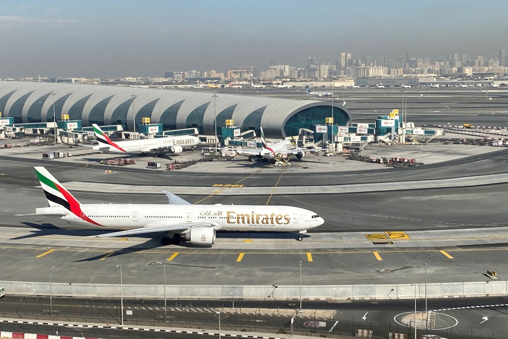 Emirates aircraft sit on the tarmac at Dubai International Airport. Photo: Reuters