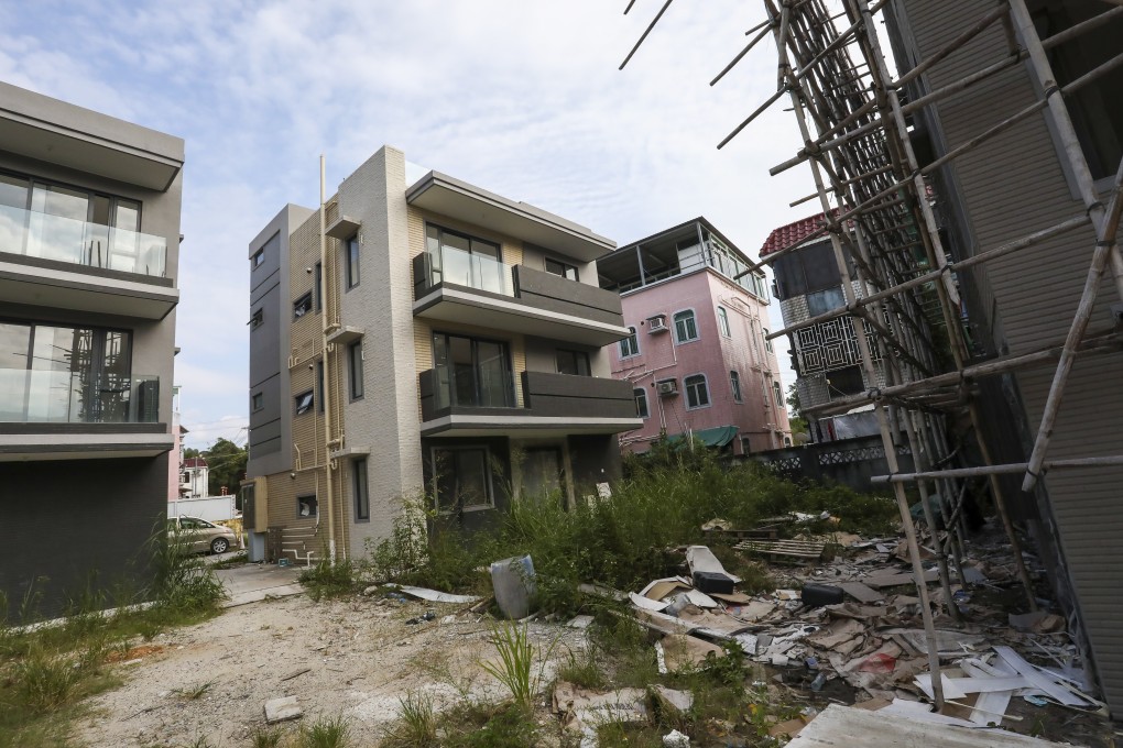 Village houses in Yuen Long on October 18, 2020. Hong Kong has transformed into a modern city and urbanisation has spread into the New Territories. Photo: Jonathan Wong