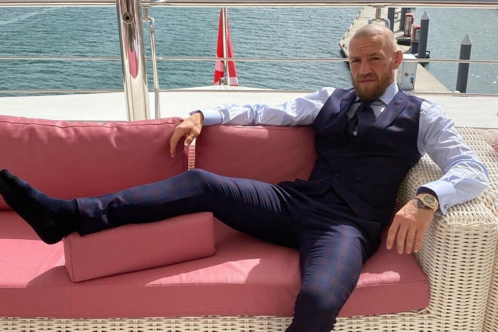 Conor McGregor poses on his private yacht in Abu Dhabi. Photo: Instagram