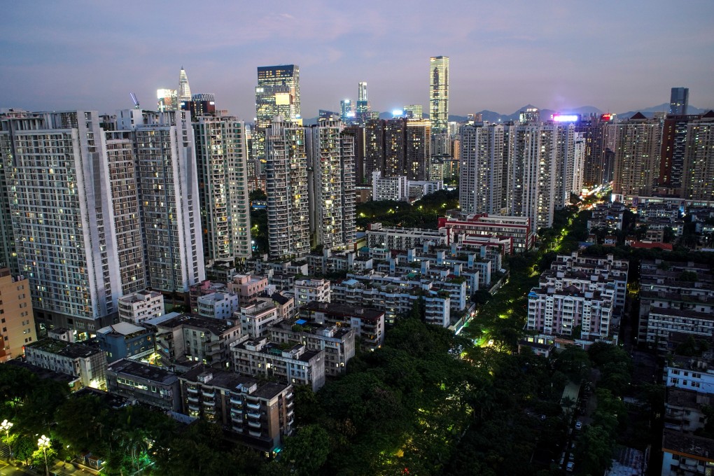 Residential buildings and offices are seen in Shenzhen in September 2019. Live-in home prices rose to an all-time high in 2020. Photo: Reuters