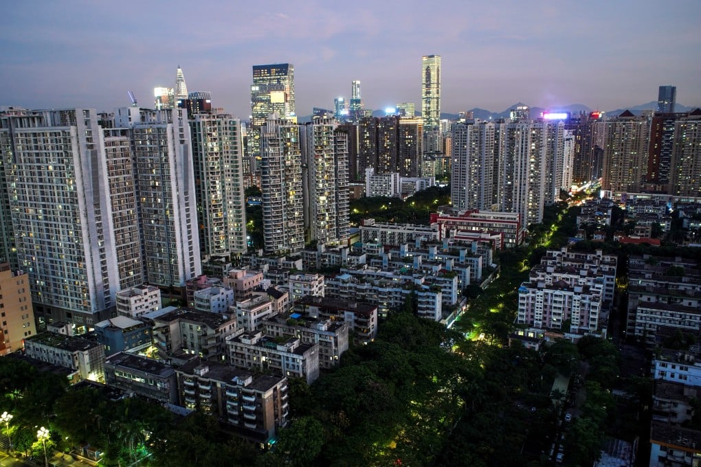 Residential buildings and offices are seen in Shenzhen in September 2019. Live-in home prices rose to an all-time high in 2020. Photo: Reuters