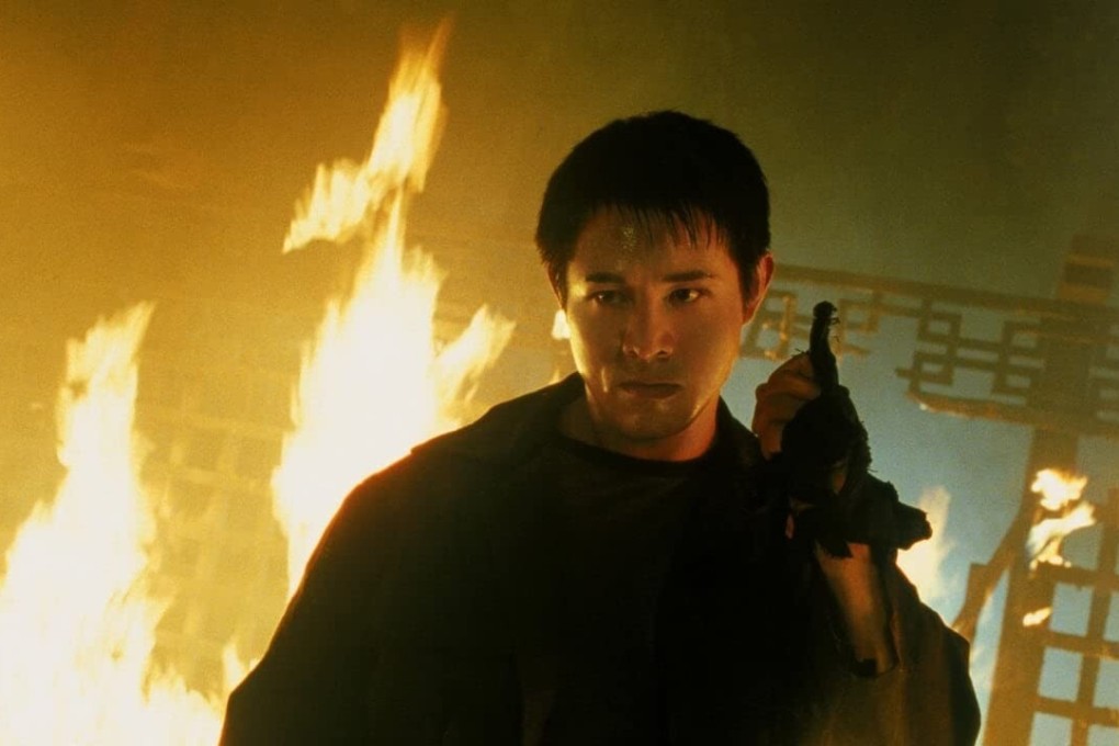 Jet Li in a still from Romeo Must Die (2000), the first Hollywood film in which the Chinese martial arts actor played the lead role.