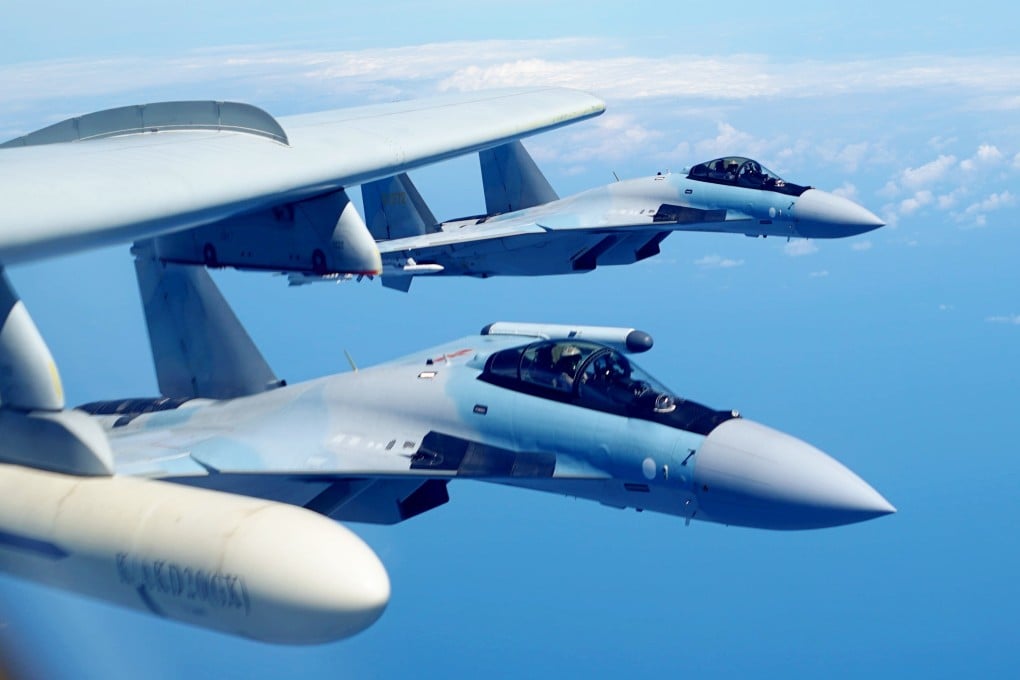 Taiwan says eight PLA bombers and four fighter jets (seen here in a file photo) entered its air defence identification zone on Saturday. Photo: Xinhua