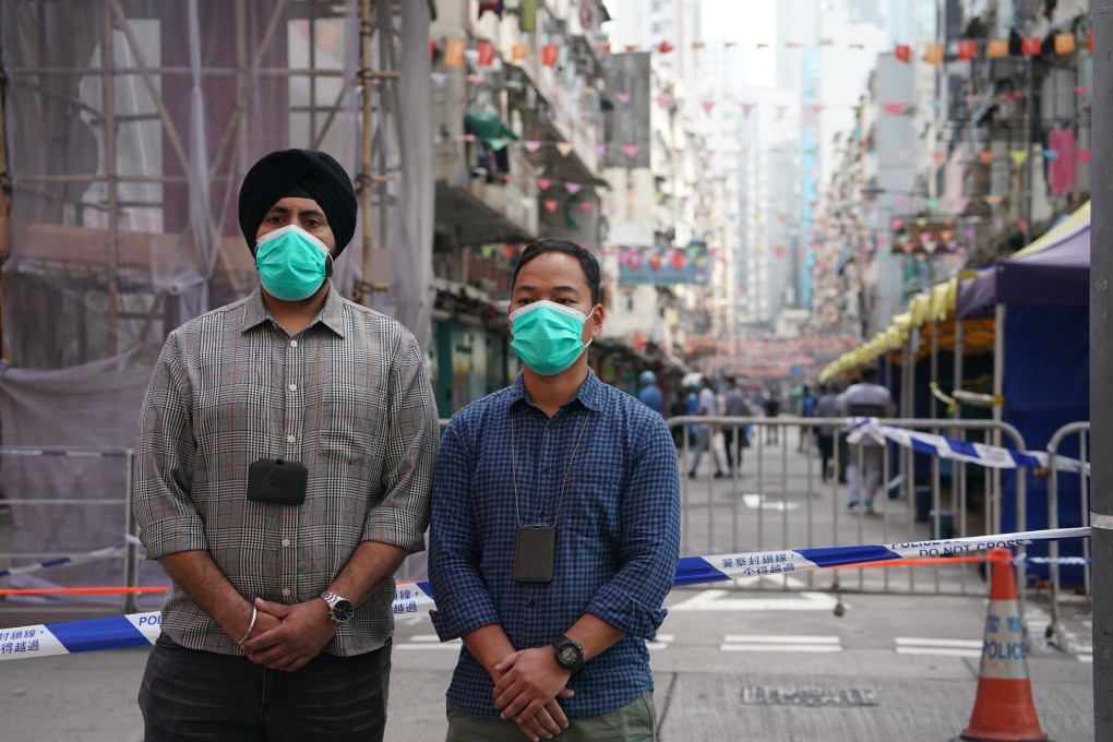 Cheema Parminderjit Singh (left) and Thapa Tak Bahadur from the Correctional Services Department. Photo: Felix Wong