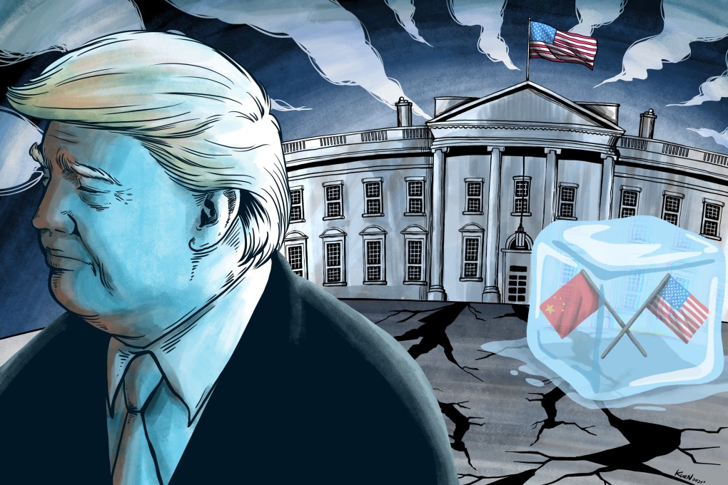 The US-China relationship has had a tumultuous ride under Donald Trump. Illustration: Lau Ka-kuen