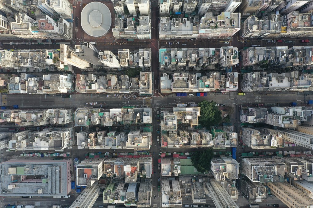 Aerial view of the area locked down in Jordan. Photo: Winson Wong