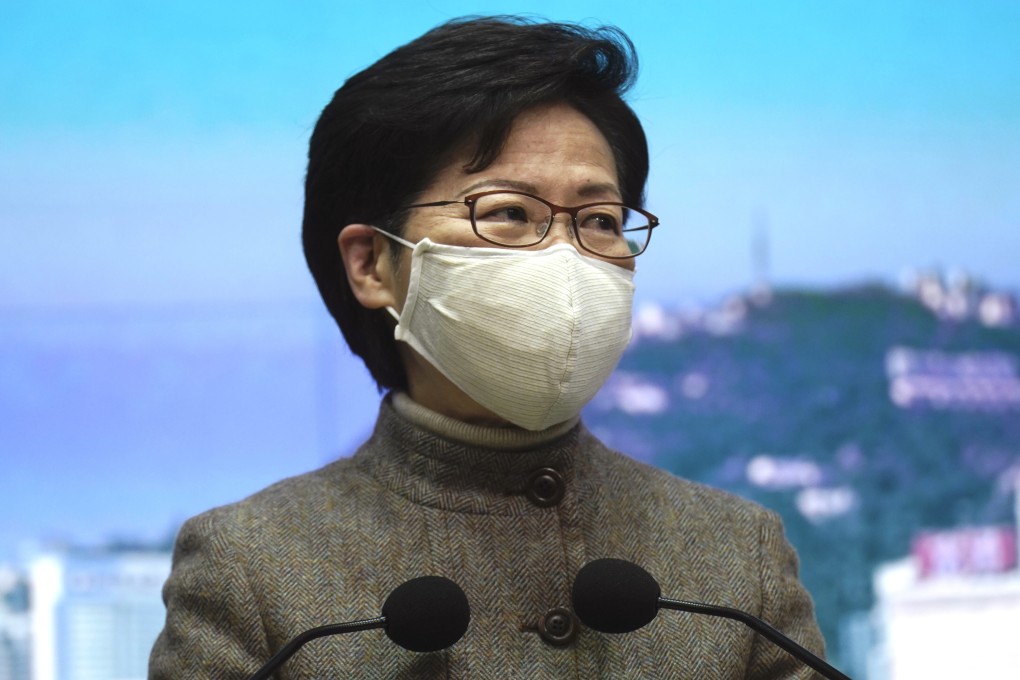 Hong Kong Chief Executive Carrie Lam Cheng Yuet-ngor and her cabinet’s restrictions on sport and fitness have essentially killed the entire industry. Photo: AP