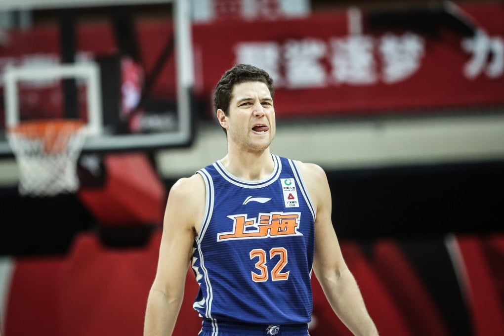 Jimmer Fredette in action for the Shanghai Sharks in the 2020-2021 Chinese Basketball Association. Photo: Xinhua